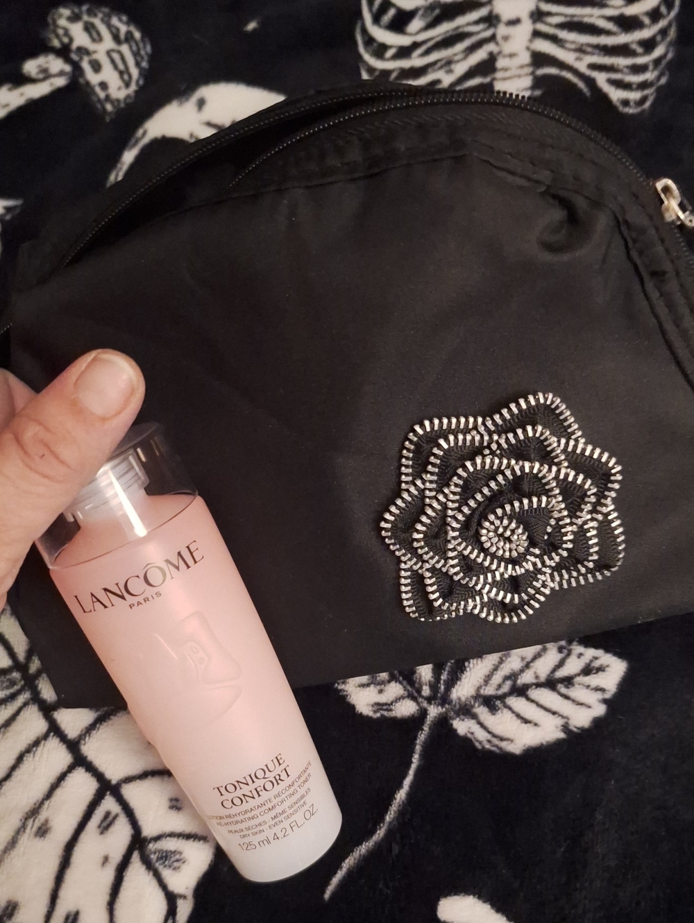 Lancom`e Tonique Confort Hydrating Toner — Pink + Matching Bag..